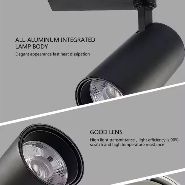 Track Light 20W - Warm - Black - Image 4