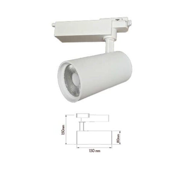 Track Light 20W - Warm - WHITE - Image 4