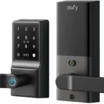 eufy Smart Lock C33, Keypad Door Lock with Handle, Fingerprint Door Knob, Keyless Entry Door Lock for Front Door and Bedrooms, Electronic Deadbolt, Wi-Fi, Remote App Control, IP53 Waterproof, Black