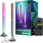 Gaming Light Bars Pro, Improved 16 Inch Smart LED Gaming Light Strips with Three-sided RGBIC Lighting and WiFi for PC, Monitor, 60+ Scene Modes, Works with Alexa and Google Home