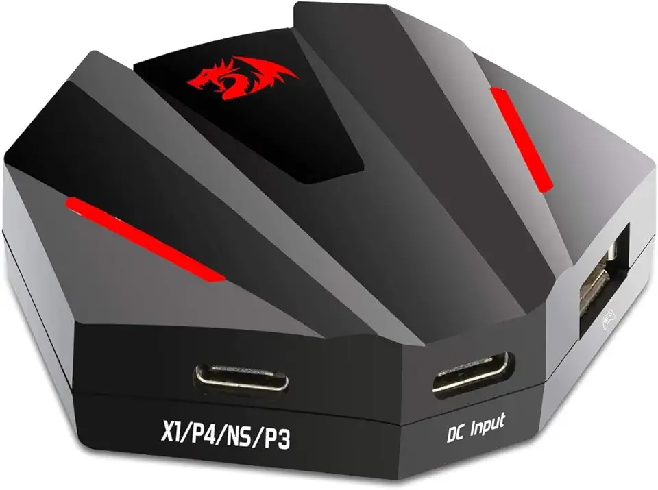 Redragon GA250 Vulcan Keyboard and Mouse Adapter [PS3/4, Nintendo Switch and Xbox One] Gaming Console Converter - Supports 2.4Ghz Wireless Connection